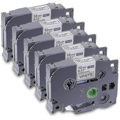 Brother TZE-231 Compatible 5-Pack Laminated P-Touch Label Printer Tape for PT-D Model V1188-PAHT-6003