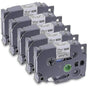 Brother TZE-231 Compatible 5-Pack Laminated P-Touch Label Printer Tape for PT-D Model V1188-PAHT-6003