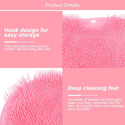 Foot Scrub Brush, Silicone Shower Brush for Cleaning and Massaging Feet V1188-QC108-000278-1