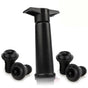 Vacu Vin Black Pump with Wine Saver Stoppers - Keeps Wine Fresh V1188-QQCC46-05502-1