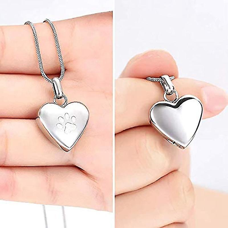 Pet Memorial Jewelry Heart Shaped Cremation Necklace for Ashes V1188-RD-055044