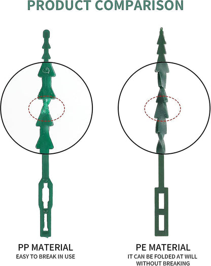 Adjustable Plant Ties 200 Pcs, 13.5 cm Flexible Plastic Garden Wire Ties for Plant Support V1188-RD-065053