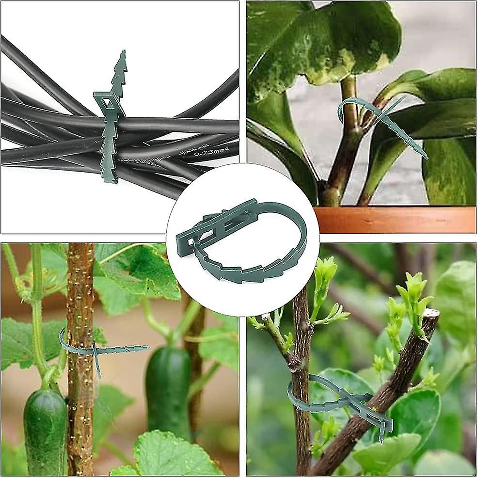Adjustable Plant Ties 200 Pcs, 13.5 cm Flexible Plastic Garden Wire Ties for Plant Support V1188-RD-065053