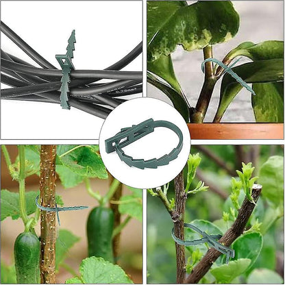 Adjustable Plant Ties 200 Pcs, 13.5 cm Flexible Plastic Garden Wire Ties for Plant Support V1188-RD-065053