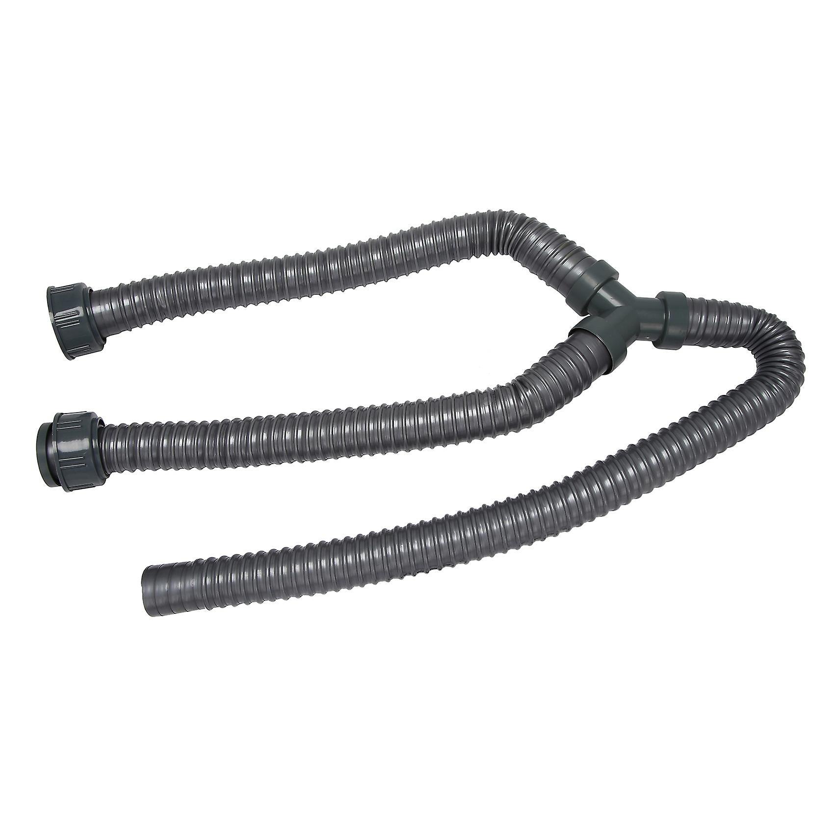 Washing Machine PVC Y-Shaped Drain Hose 1m Pipe Connector V1188-RD-102266