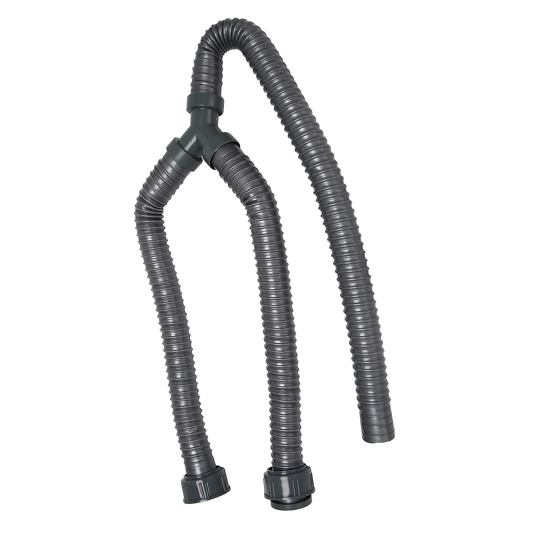 Washing Machine PVC Y-Shaped Drain Hose 1m Pipe Connector V1188-RD-102266