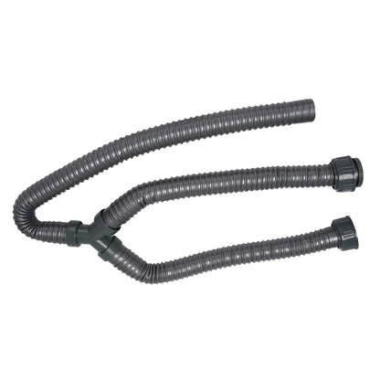 Washing Machine PVC Y-Shaped Drain Hose 1m Pipe Connector V1188-RD-102266