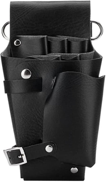 Hairdressing Tools Universal Leather Waist Bag with Scissors Comb Pockets for Salon and Barber Use V1188-RD-105211