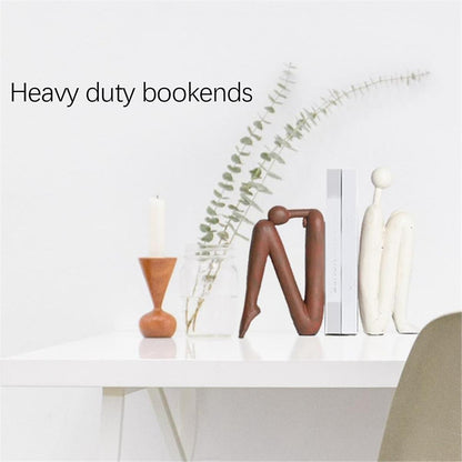 Heavy Duty Decorative Bookends for Shelves and Office Desks Brown V1188-RD-107141