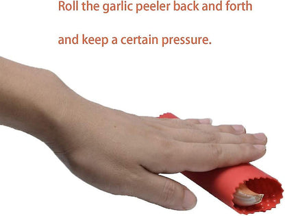 Garlic Peeler, 2 Pieces Garlic Roller Peeler Kitchen Gadgets Black V1188-RD-116023