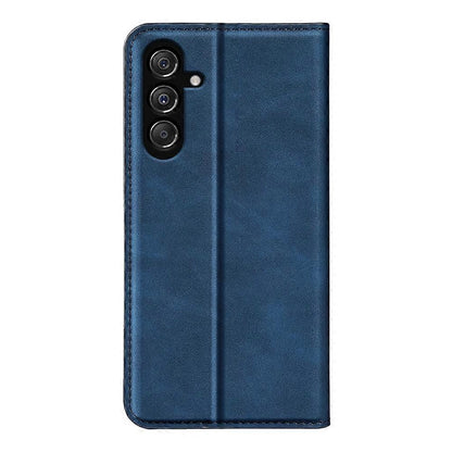 Compatible with Samsung Galaxy M34 5G Phone Case Retro Skin Magnetic Leather Dark Blue V1188-SU-FU1025-00005-5