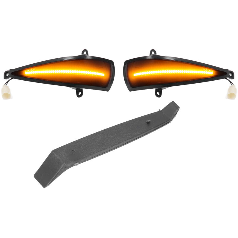 2x Dynamic LED Turn Signal Lights Yellow Mirror Mounted For Civic 8th (2005-2011) by DEBUNS V1188-SU-M919-1302