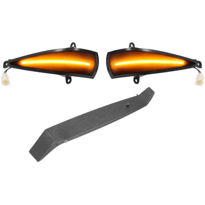 2x Dynamic LED Turn Signal Lights Yellow Mirror Mounted For Civic 8th (2005-2011) by DEBUNS V1188-SU-M919-1302