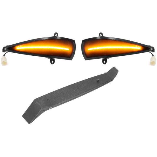 2x Dynamic LED Turn Signal Lights Yellow Mirror Mounted For Civic 8th (2005-2011) by DEBUNS V1188-SU-M919-1302