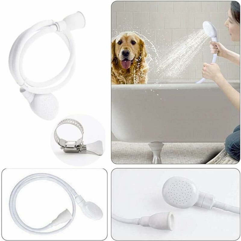 Shower Head for Bathroom Sink Mixer Hose Quick Connect Compatible with Children and Pets Shampoo Basin V1188-SU-M926-2692