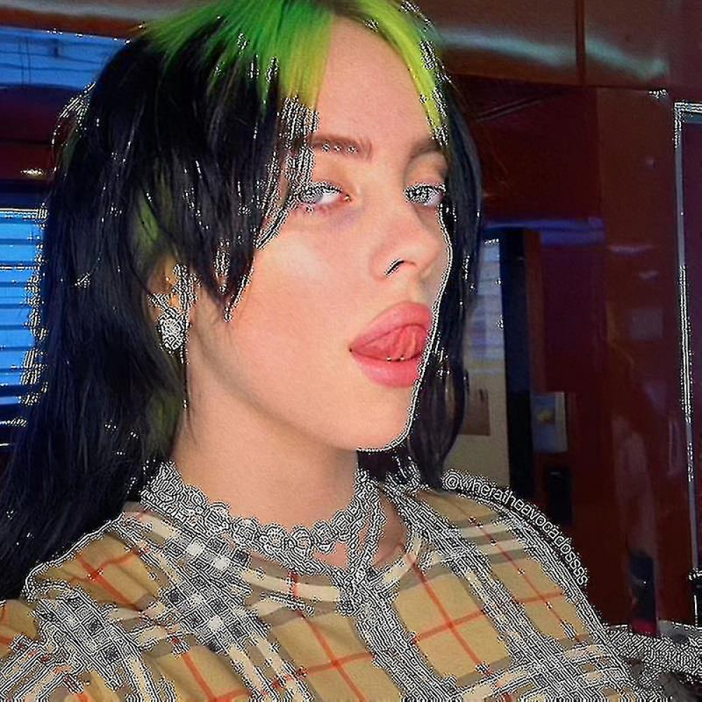 Billie Eilish Necklace for Women, Silver Pendant, Charms V1188-SUFF-00612-1