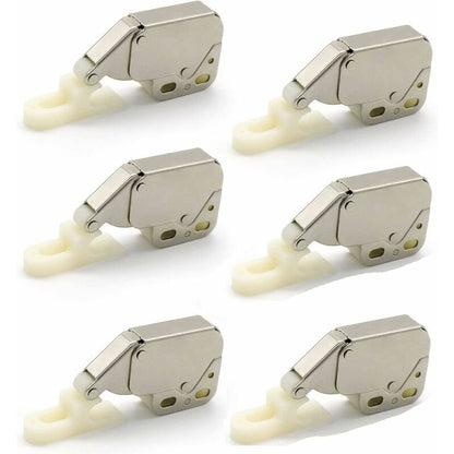 Mini Latches with Spring, 6 Pcs Cabinet Locks Compatible with Kitchen Cabinet Door V1188-SUL51-09830-1