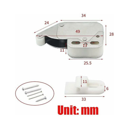 Mini Latches with Spring, 6 Pcs Cabinet Locks Compatible with Kitchen Cabinet Door V1188-SUL51-09830-1