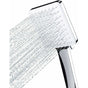 DEBUNS High Pressure Shower Head, Large Square with One-Hand Control, 6 Shower Modes, Chrome V1188-SUL51-11619-1