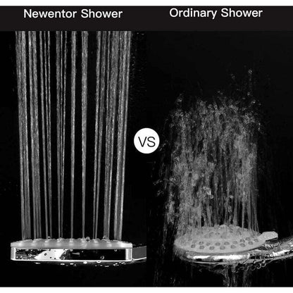 DEBUNS High Pressure Shower Head, Large Square with One-Hand Control, 6 Shower Modes, Chrome V1188-SUL51-11619-1