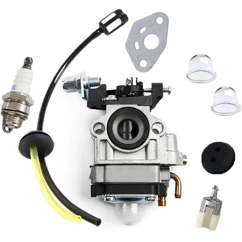 Kawasaki Carburetor Compatible with TH23 TH26 TH34 23cc 25cc 26cc Spark Plug Kit V1188-SUL51-12547-1
