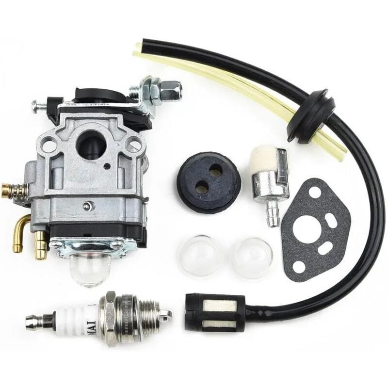 Kawasaki Carburetor Compatible with TH23 TH26 TH34 23cc 25cc 26cc Spark Plug Kit V1188-SUL51-12547-1