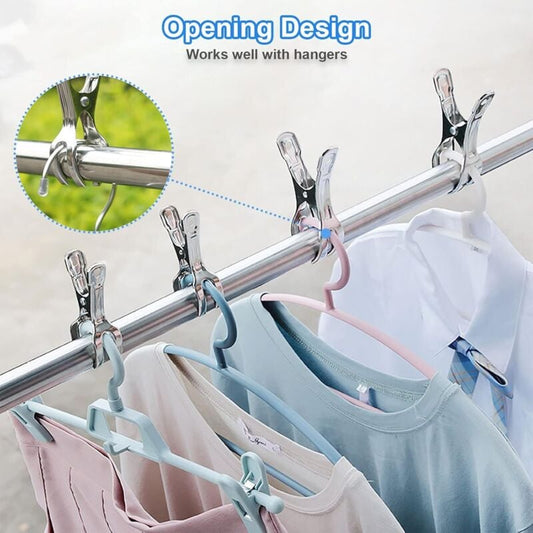 Heavy Duty Stainless Steel Clothes Pegs, Large, 10-Pack, for Sunbeds and Pool Covers V1188-SUL51-18102-1