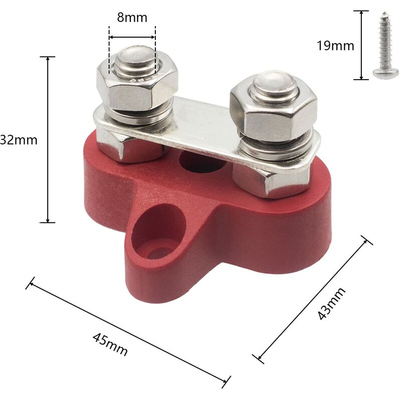 Heavy Duty M8 Dual Pins 5/16\ V1188-SUL51-18551-1