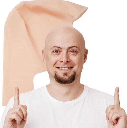 Halloween Bald Wig Latex Bald Wig For Men Women Halloween Costumes, Bald Wig Hat For Adults Costume Halloween V1188-SUU68-01318-1