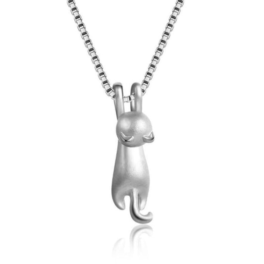 Cat Necklace Sterling Silver Jewelry for Women and Girls V1188-SX-0008108