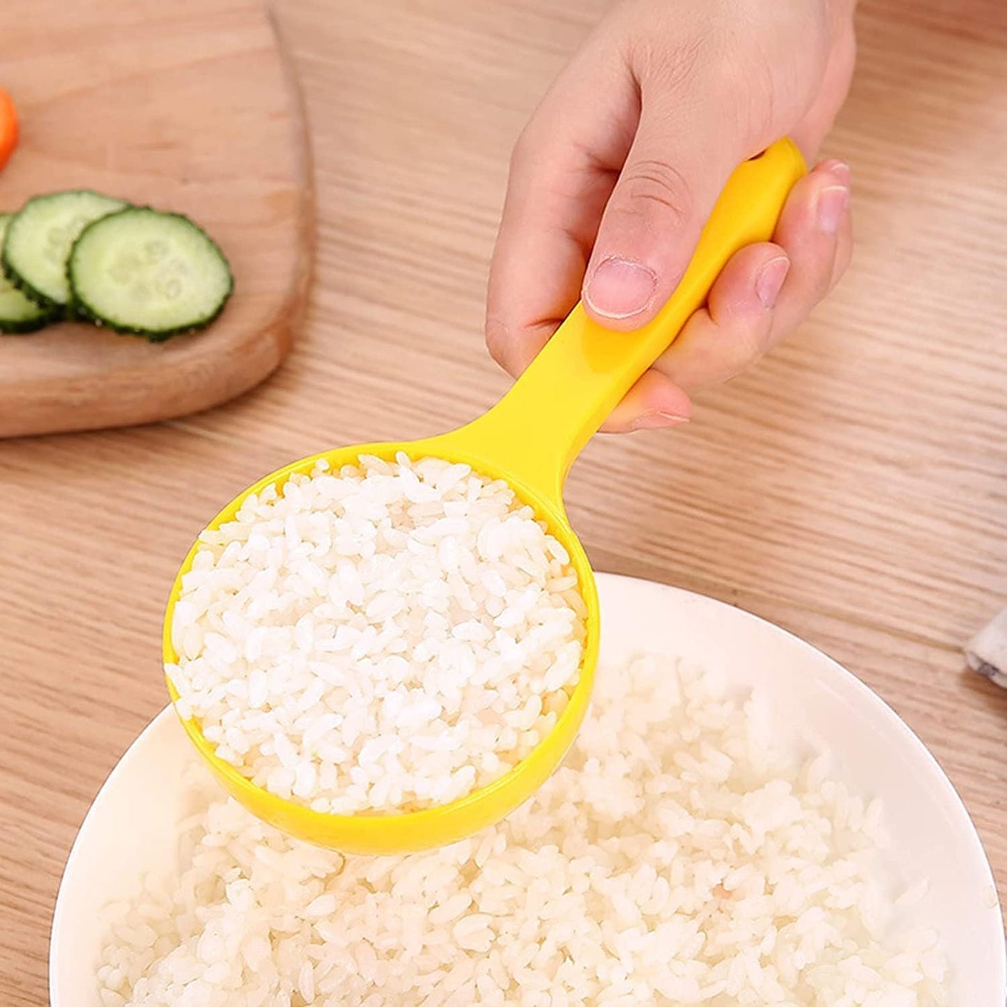 Yellow Non-stick Rice Ball Scoop Mold and Sushi Mold Spatula Kitchen Utensil V1188-SX-0010795