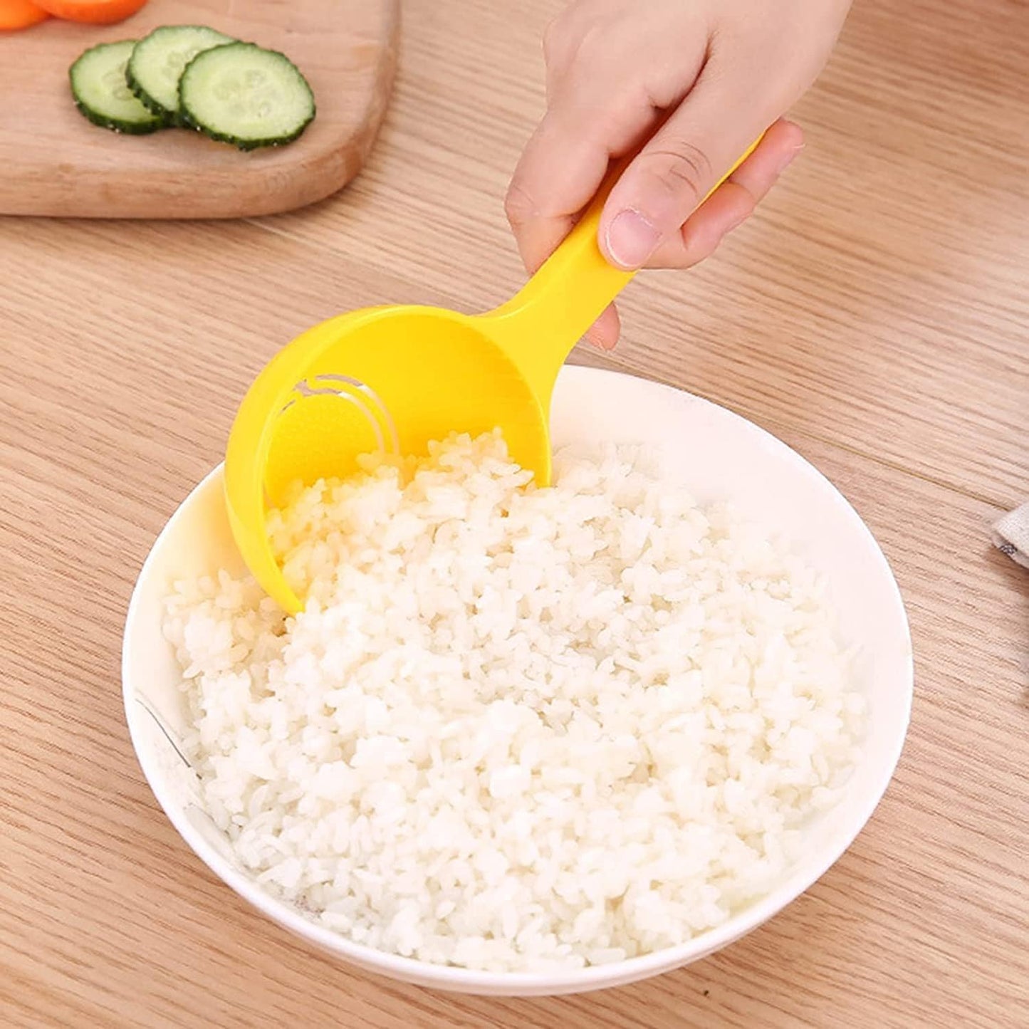 Yellow Non-stick Rice Ball Scoop Mold and Sushi Mold Spatula Kitchen Utensil V1188-SX-0010795