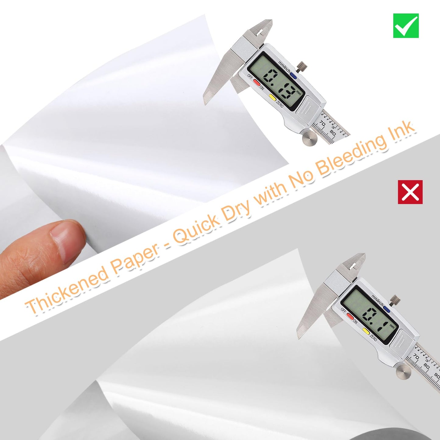 Printable Sticker Paper for Inkjet Printers, 50 Sheets A4 Matte Sticker Paper for Printers, Full Sheet V1188-SX-0019571