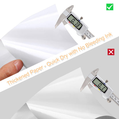 Printable Sticker Paper for Inkjet Printers, 50 Sheets A4 Matte Sticker Paper for Printers, Full Sheet V1188-SX-0019571