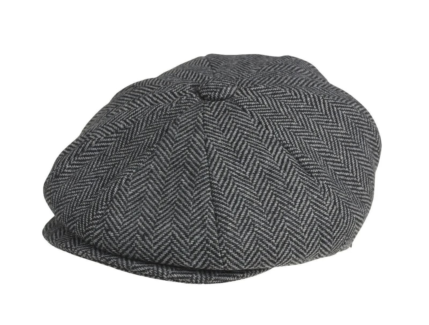 2023 Retro Newsboy Caps Men Octagonal Hats Peaky Blinders Newsbo Black V1188-TAE-1-187-1