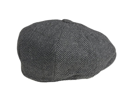 Retro Newsboy Cap Grey Men Octagonal Hat Peaky Blinders Style V1188-TAE-1-187-2