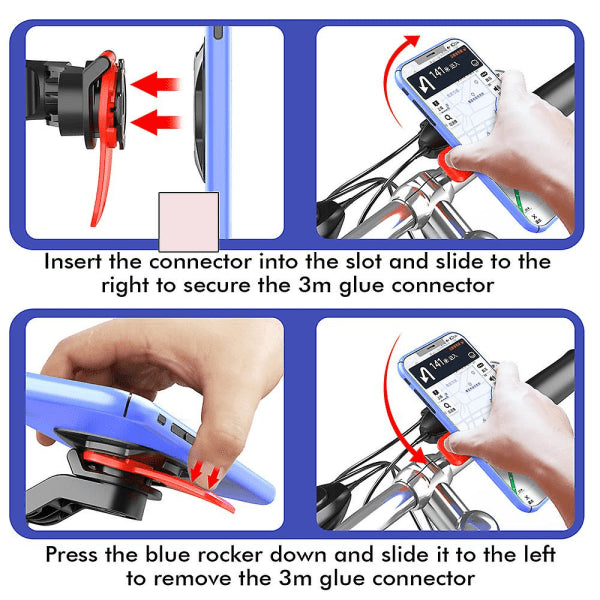 Quad Lock Out Front Bike Mount Twist Lock Mountain Bike Cradle Compatible withSamsung Xiaomi V1188-TAE41-00575