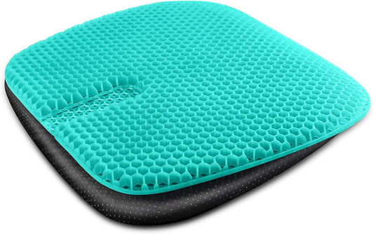 Gel Seat Cushion for Long-Term Sitting, Gel Cushions for Pressure Relief, Double Thick Gel Cushion for V1188-TAL-00936