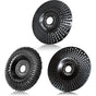 Wood sanding disc 125 mm, 3-piece sanding discs for shaping, sanding and cutting. Wheel for angle grinder, V1188-TAL-01210