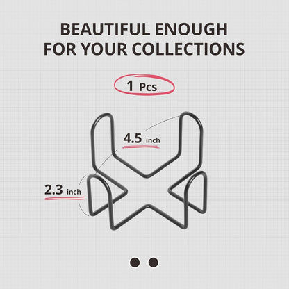 Minimalist Black Iron Coaster Holder Compatible with Round and Square Coasters V1188-TAL-02000