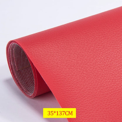 Leather Repair Patch Self-Adhesive Sofa Fix Red 35x137cm V1188-TAL-02365-7