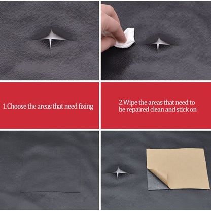 Leather Repair Patch Self-Adhesive Sofa Fix Red 35x137cm V1188-TAL-02365-7