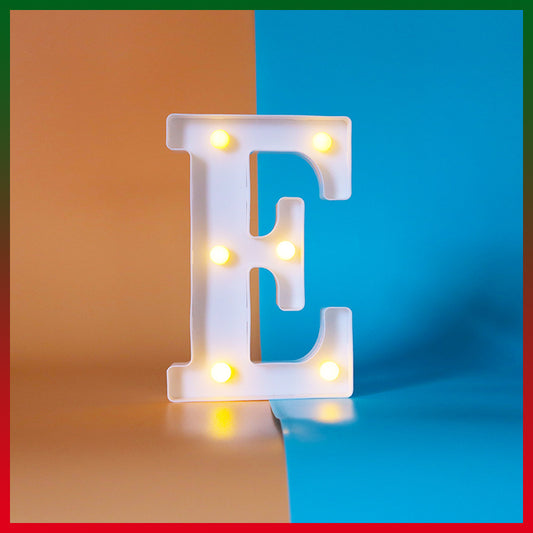 Luminous letters, very suitable for luminous weddings and birthday parties home decoration lamps (white, E) V1188-TAL-02738