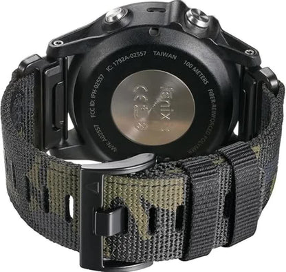 GARMIN Fenix 7X Pro 6X Compatible 26mm Military Nylon Replacement Strap Army Green V1188-TAL-06702-1