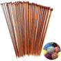 Bamboo Chopsticks Set Single Pointed Carbonated 2mm-10mm 36pcs V1188-TAL-07426