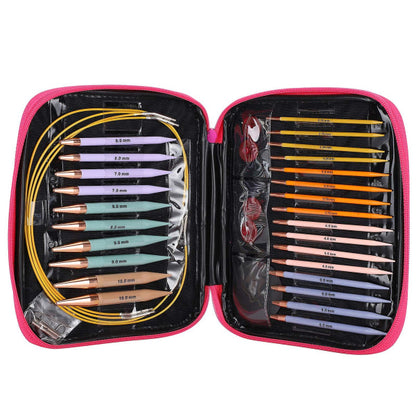 13 pairs of interchangeable needles, circular needles with 2.75 mm-10 mm V1188-TAL-07443