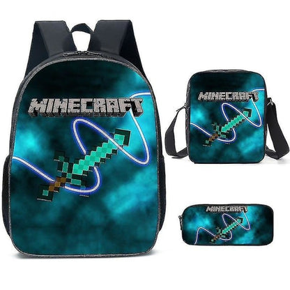 Minecraft-themed school bags for elementary and middle school students, Minecraft game peripheral backpack V1188-TAL-07890