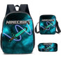 Minecraft-themed school bags for elementary and middle school students, Minecraft game peripheral backpack V1188-TAL-07890