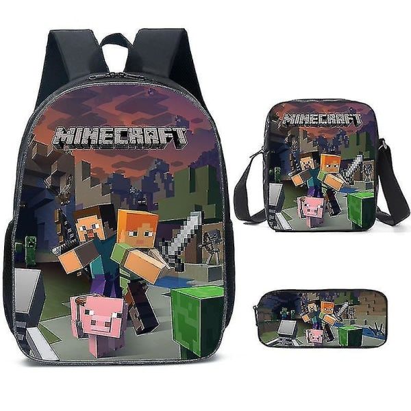 Minecraft-themed school bags for elementary and middle school students, Minecraft game peripheral backpack V1188-TAL-07890