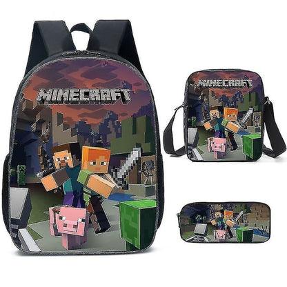 Minecraft-themed school bags for elementary and middle school students, Minecraft game peripheral backpack V1188-TAL-07890